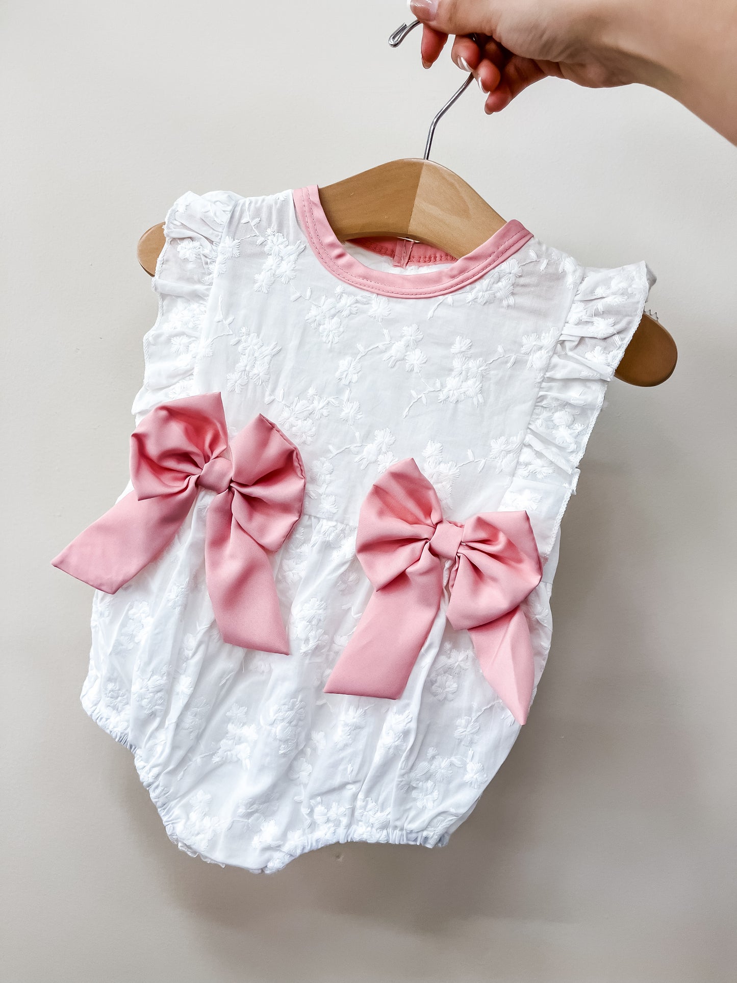 Lace Bow Romper - PACK (0/3M, 3/6M, 6/12M, 12/18M)