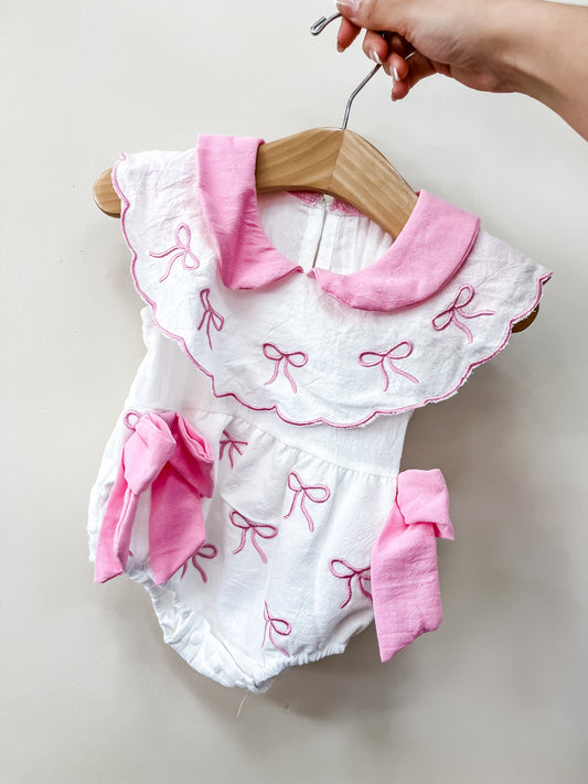 Pink Princess Coquette Romper - PACK (0/3M, 3/6M, 6/12M, 12/18M)