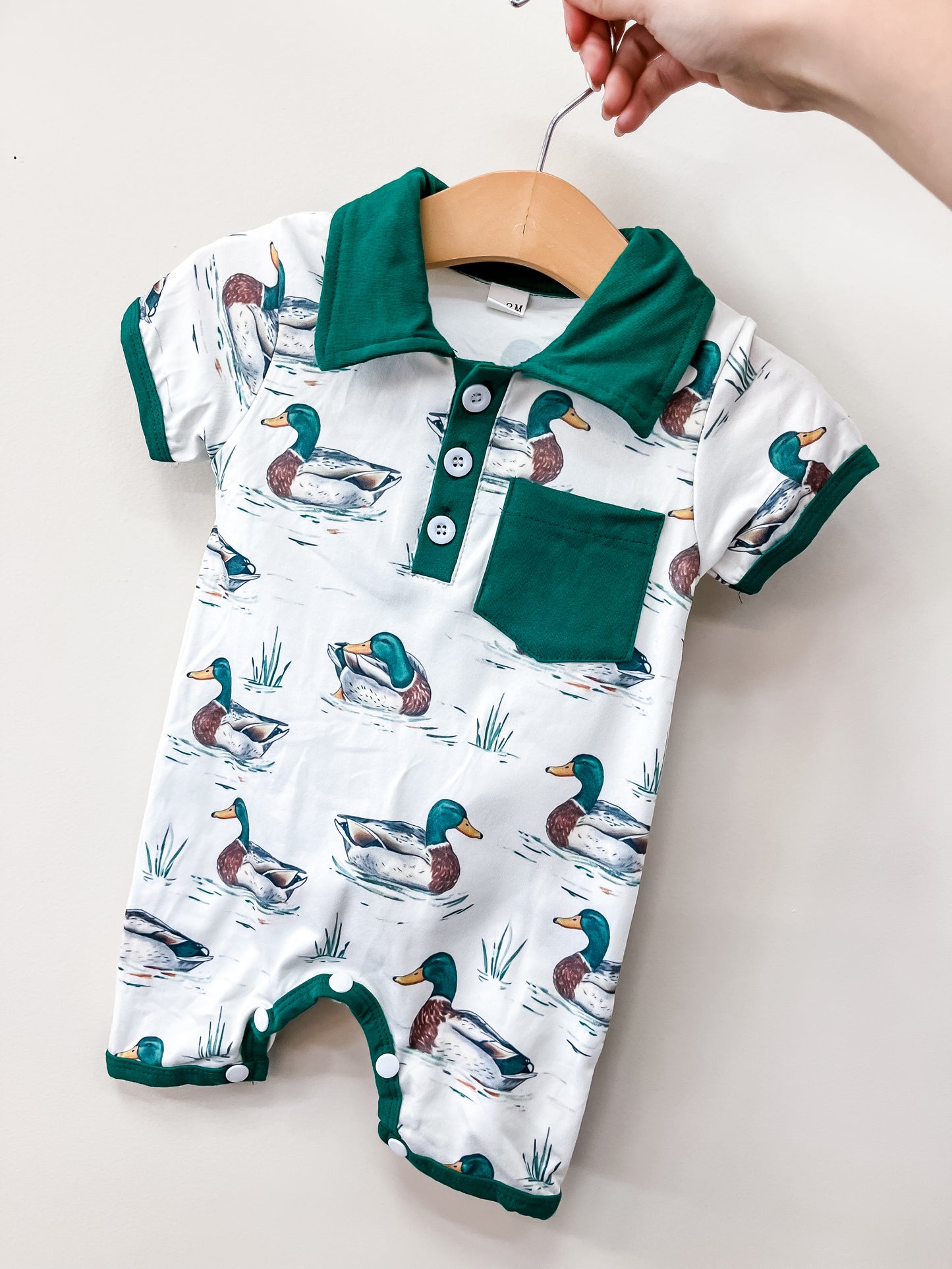 Collared Duck Jumpsuit - PACK (0/3M, 3/6M, 6/12M, 12/18M)
