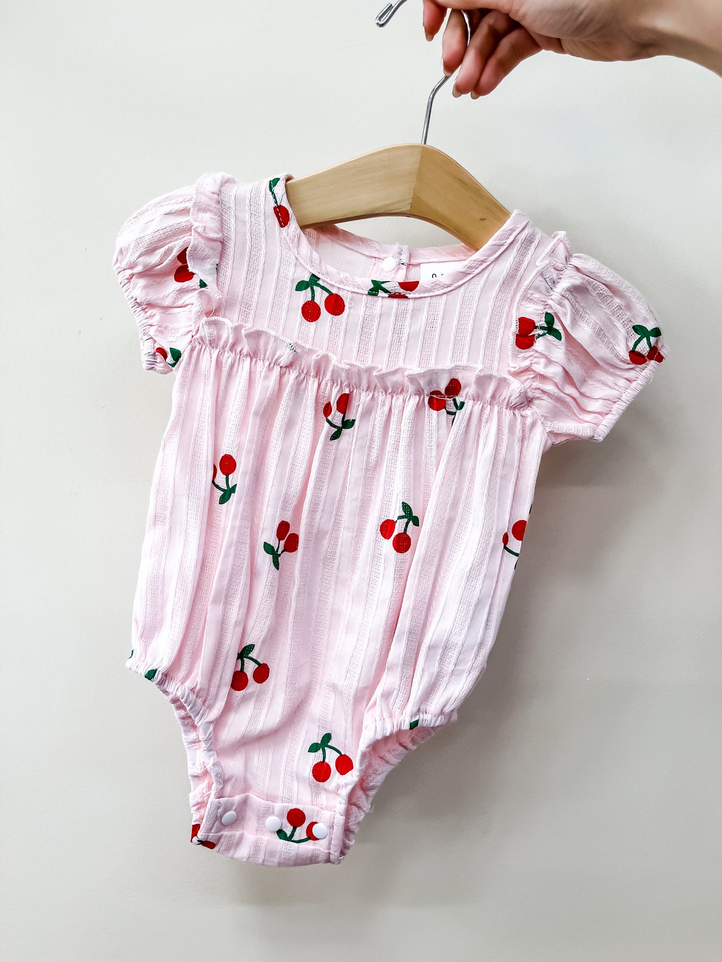 Cherry Pink Romper - PACK (0/3M, 3/6M, 6/12M, 12/18M)