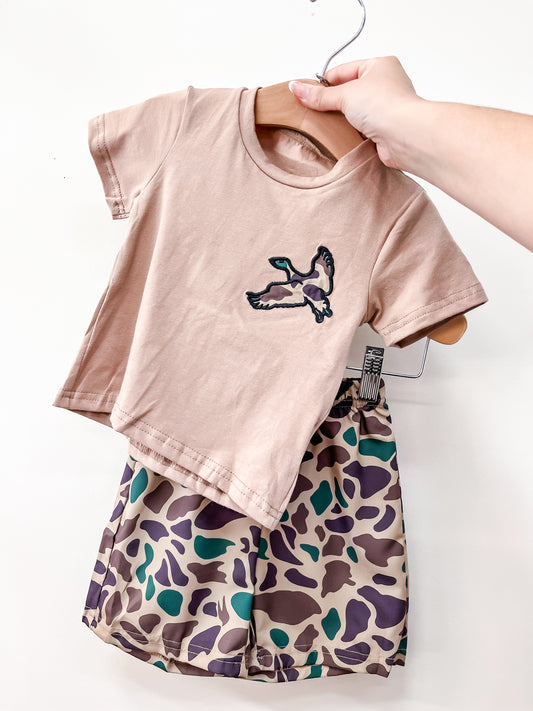 Camo Tan Shorts Set - PACK (6/12M, 12/18M, 18/24M, 2/3T, 3/4T)
