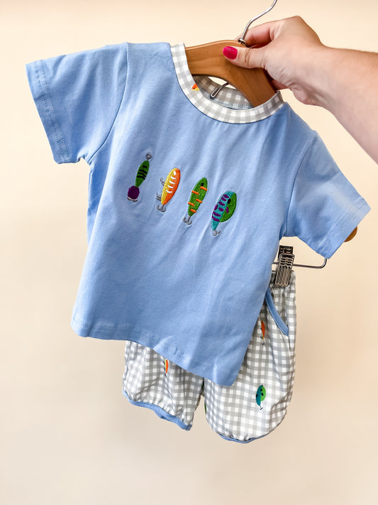 Fishing Bait Shorts Set - PACK (6/12M, 12/18M, 18/24M, 2/3T, 3/4T)