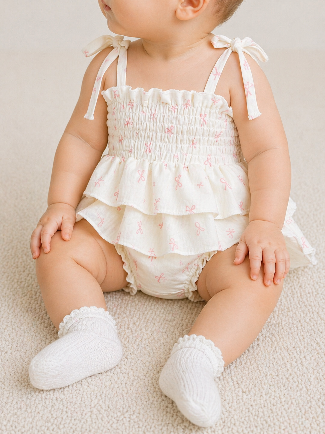 Coquette Dainty Romper - PACK (NB, 0/3M, 3/6M, 6/12M, 12/18M)