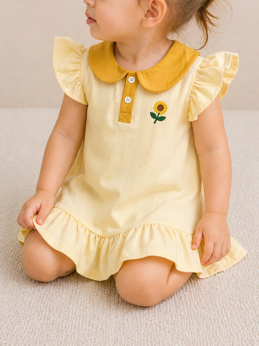 Sunflower Yellow Dress - PACK (18/24M, 2/3T, 3/4T, 4/5T)