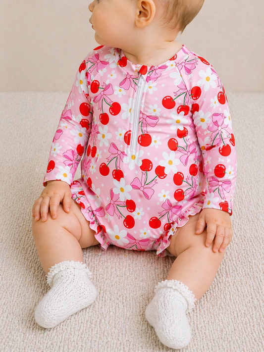 Cherry Swimsuit - PACK (18/24M, 2/3T, 3/4T)