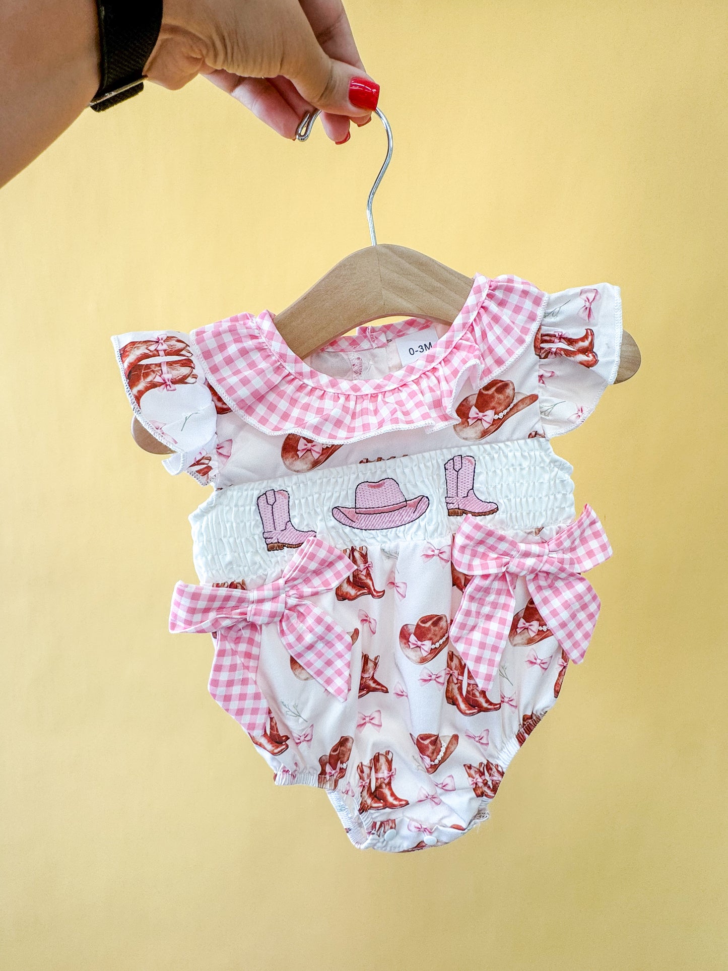 Cowgirl Pink Romper - PACK (0/3M, 3/6M, 6/12M, 12/18M)