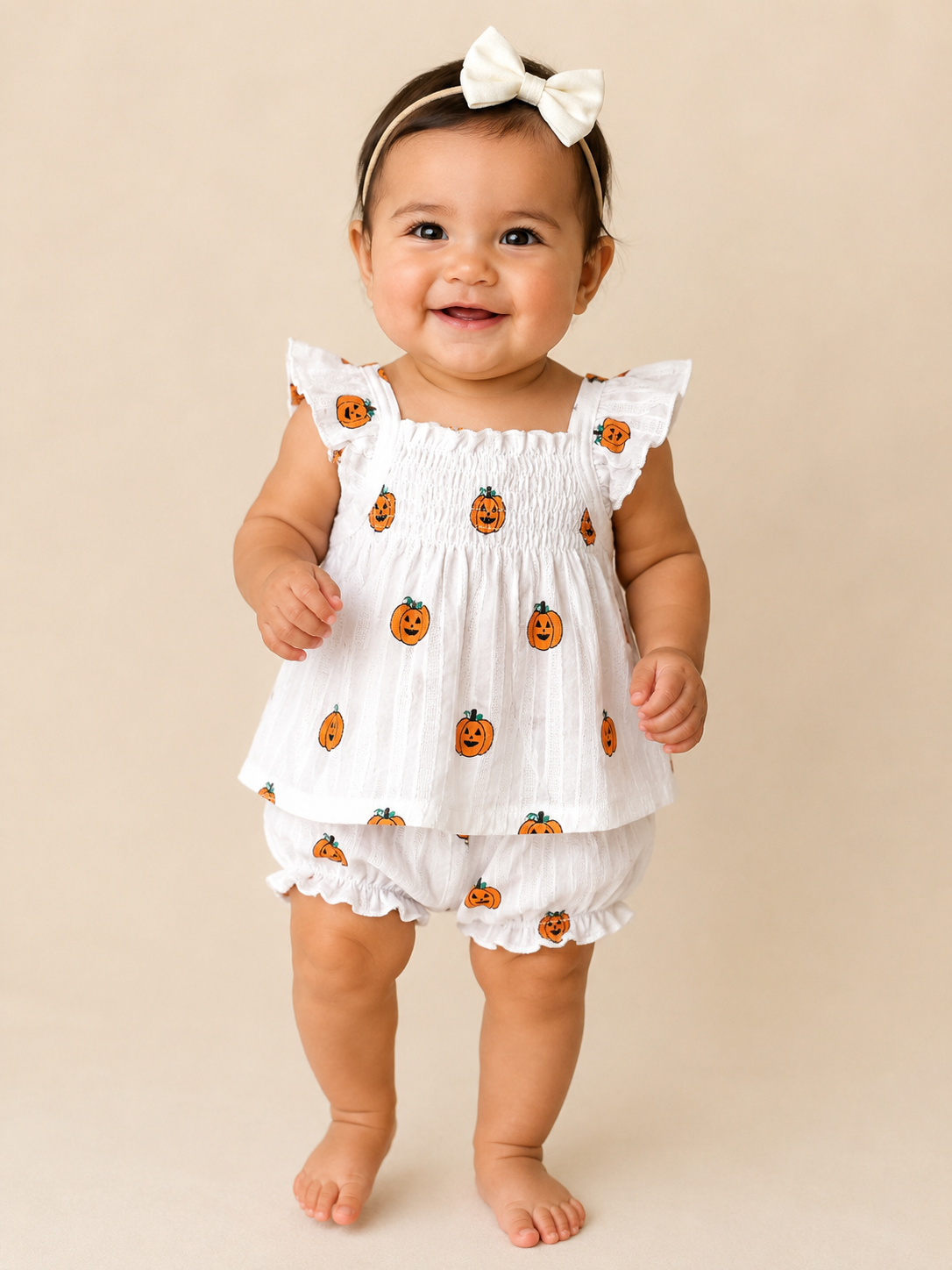 White Pumpkin Set - PACK (0/3M, 3/6M, 6/12M, 12/18M)