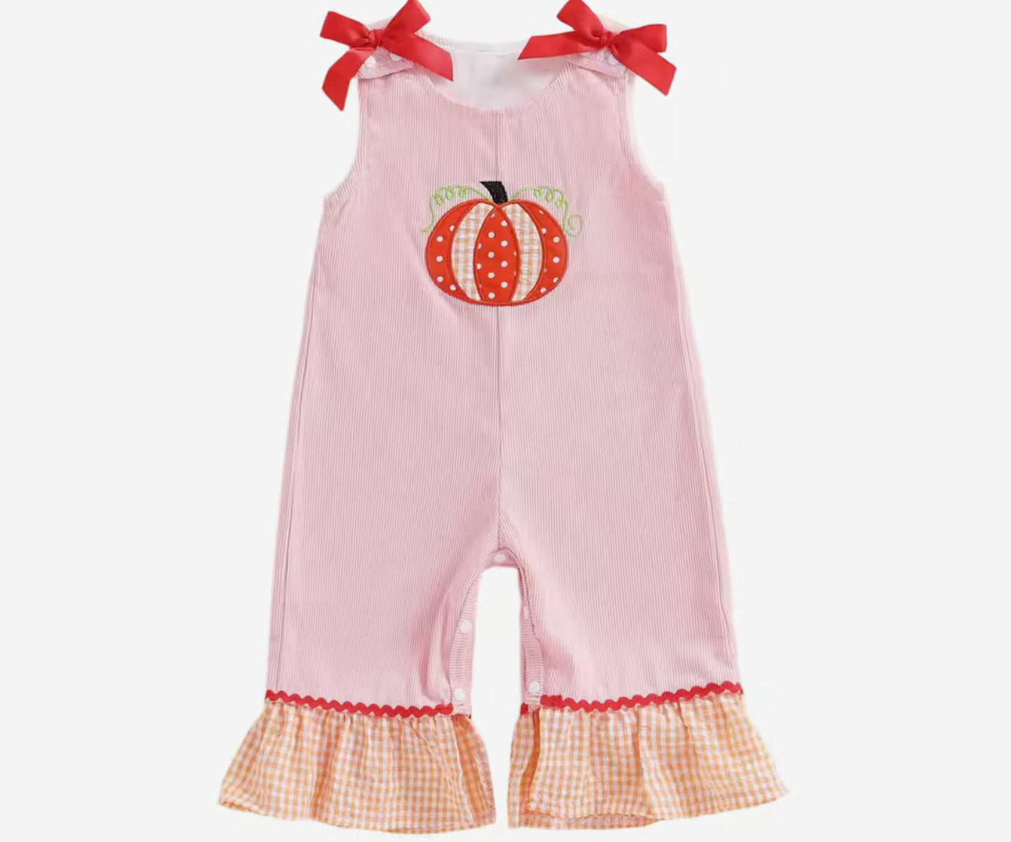 Embroidered Ruffle Jumpsuit