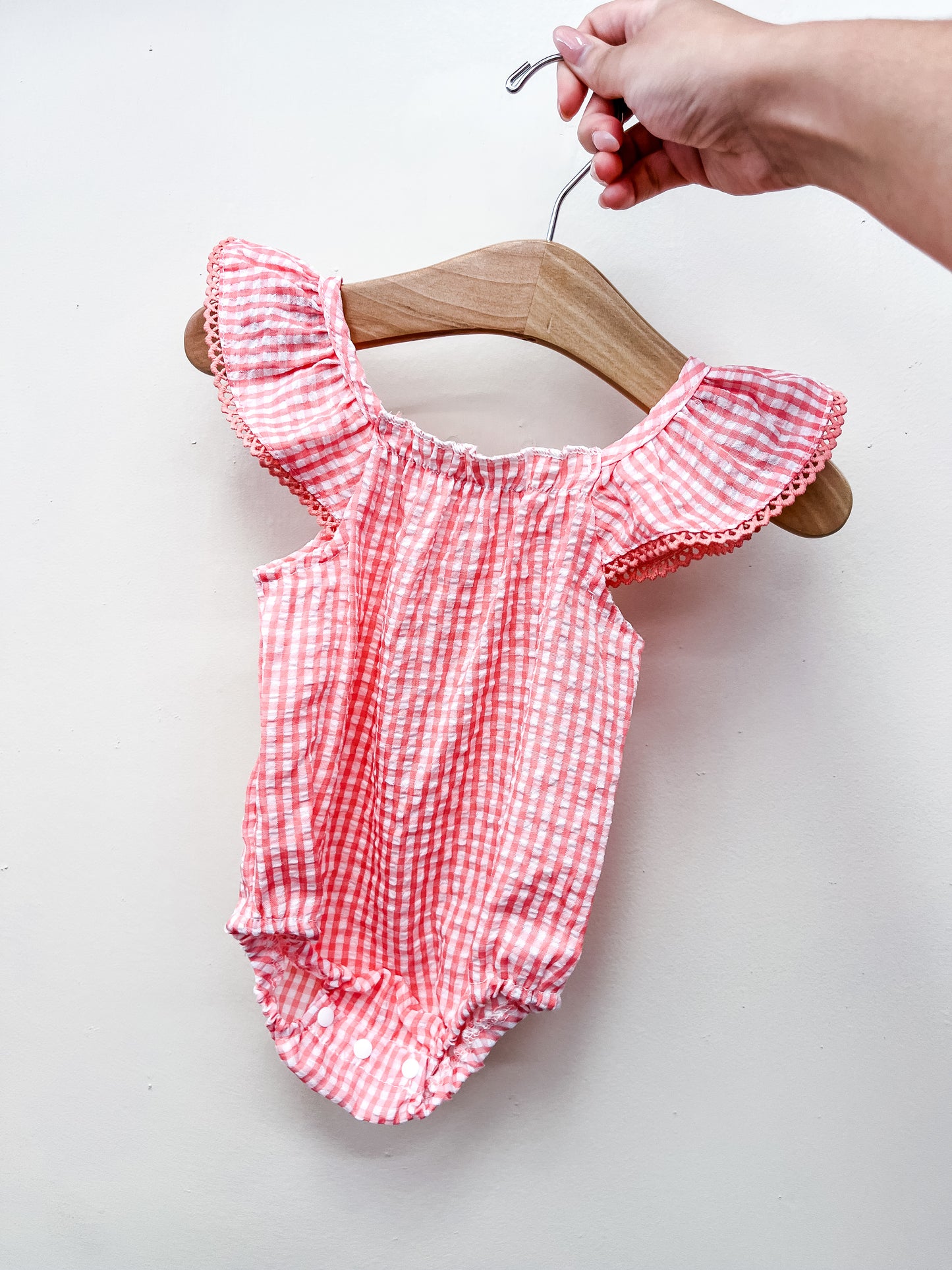 Pink Gingham Summer Romper - PACK (0/3M, 3/6M, 6/12M, 12/18M)