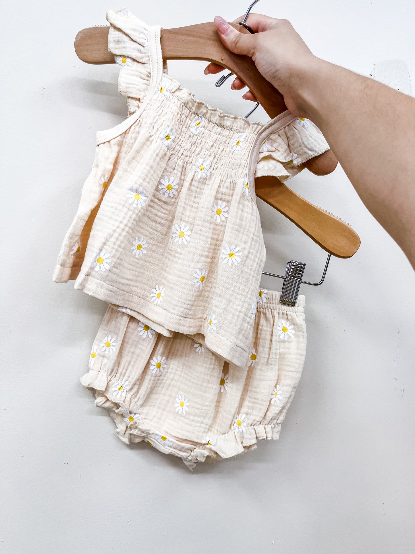 Pale Yellow Daisy Set - PACK (0/3M, 3/6M, 6/12M, 12/18M)