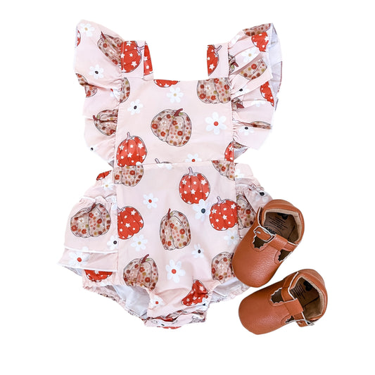 Harvest Ruffle Romper - PACK (0/3M, 3/6M, 6/12M, 12/18M)