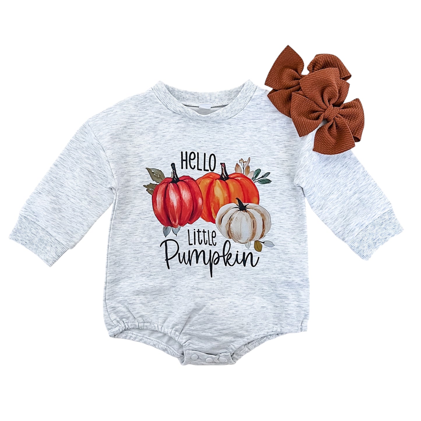 Hello Little Pumpkin Season Bubble - PACK (0/6M, 6/12M, 12/18M, 18/24M)