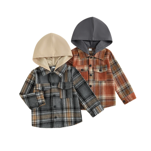 Autumn Hooded Flannel