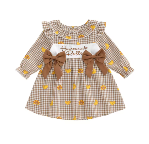 Homemade Rolls Smocked Dress