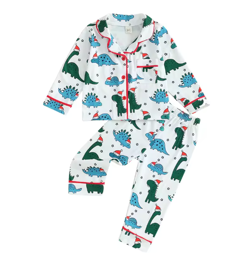 Christmas Dinosaur Jammies