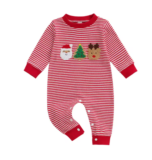 Stripe Christmas Jumpsuit