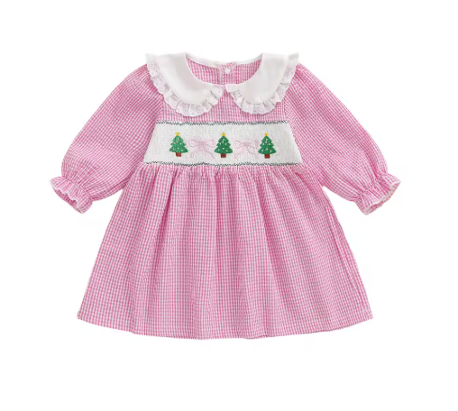 Sugarplum Gingham Christmas Dress