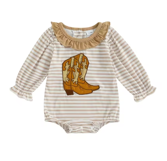 Cowgirl Stripe Romper