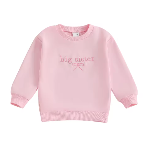 Big SIS Pink Pullover