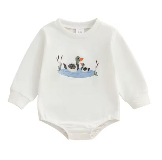 Little Hunter Embroidered Bubble
