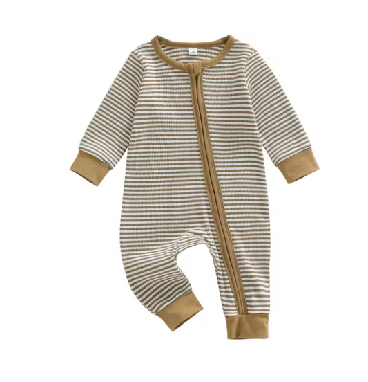 Stripe Neutral Cotton Zippy
