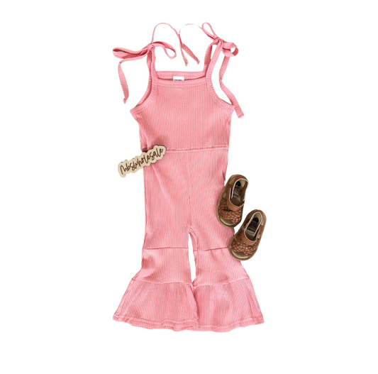 Spring Pink Ribbed Jumpsuit - PACK (12/18M, 18/24M, 2/3T, 3/4T)