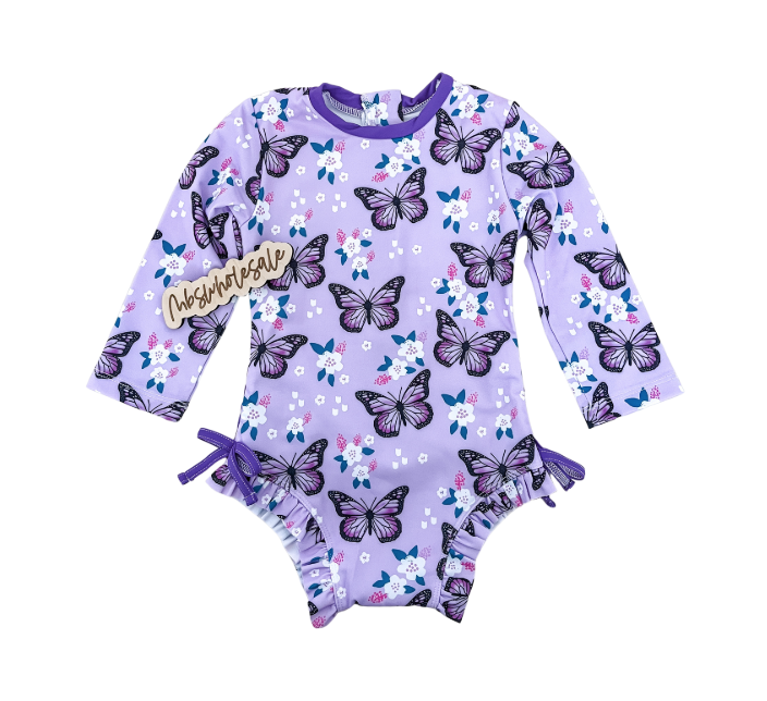 Ruffle Butterfly Swimsuit - PACK (0/6M, 6/12M, 12/18M, 18/24M, 2/3T)